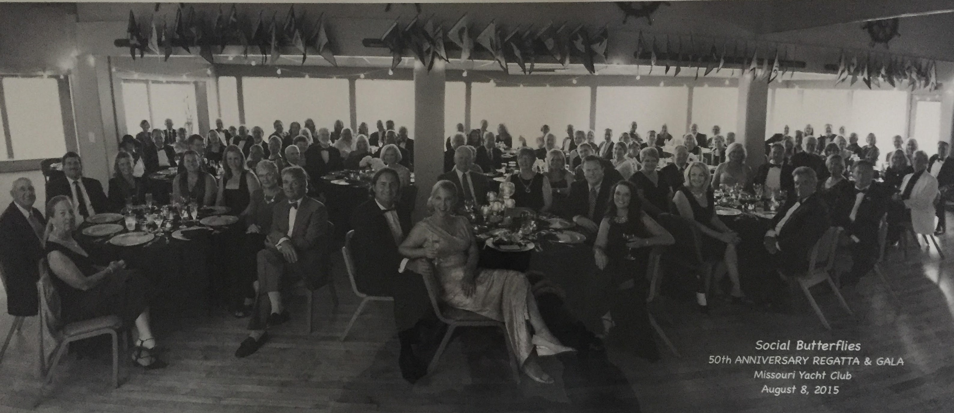 Members at a gala inside the MYC clubhouse