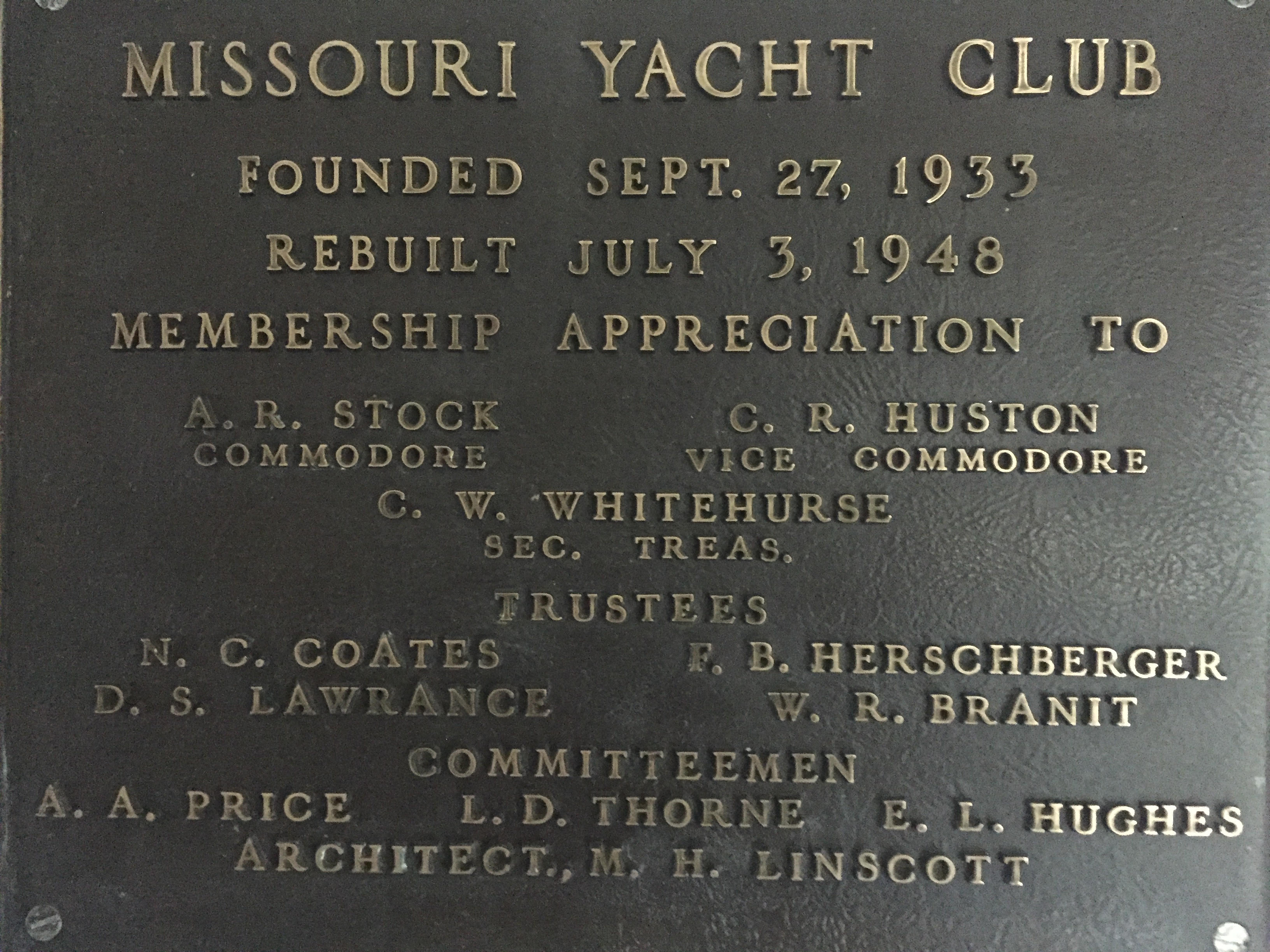 Bronze Founder's Plaque from 1933